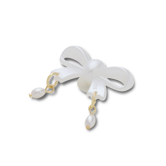 Bow and Pearl Dangle