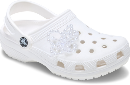 White Pearl Beaded Floral