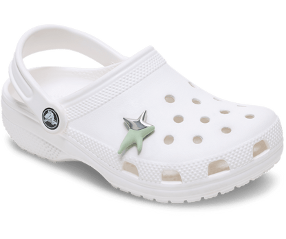 Silver and Green Enamel Star