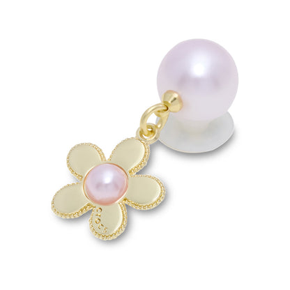 Pink Pearl and Gold Flower