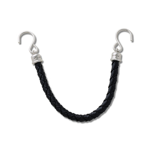 Silver VG Leather Rivet Chain