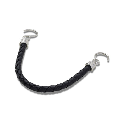 Silver VG Leather Rivet Chain