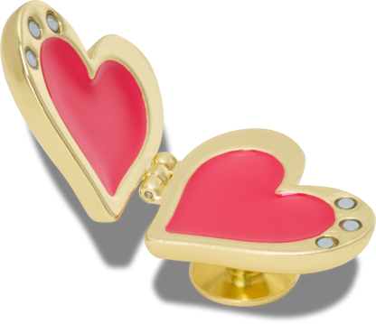 Gold Bubble Locket Heart