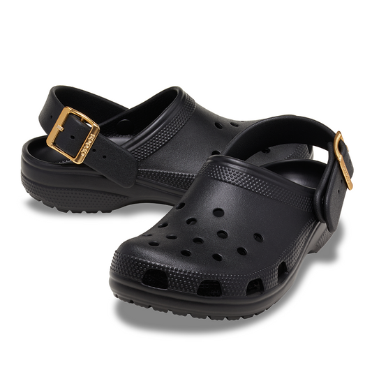 Classic Metallic Buckle Clog