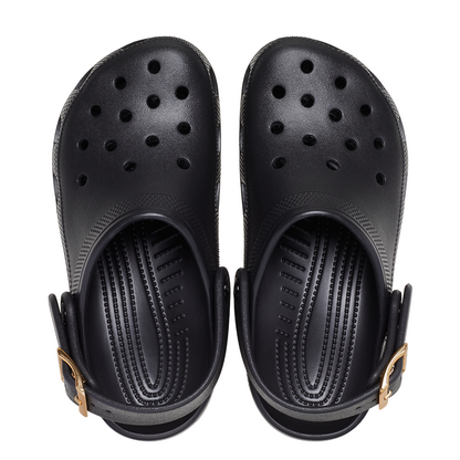 Classic Metallic Buckle Clog