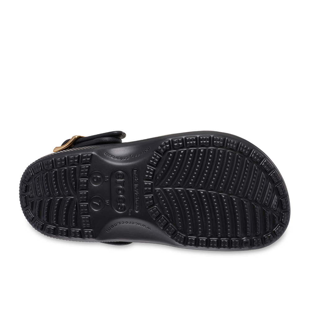 Classic Metallic Buckle Clog