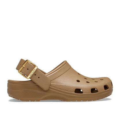 Classic Metallic Buckle Clog