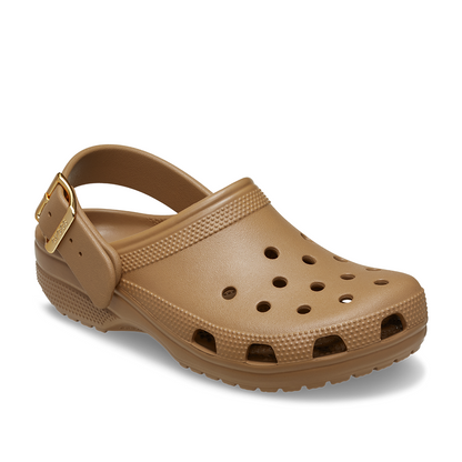 Classic Metallic Buckle Clog
