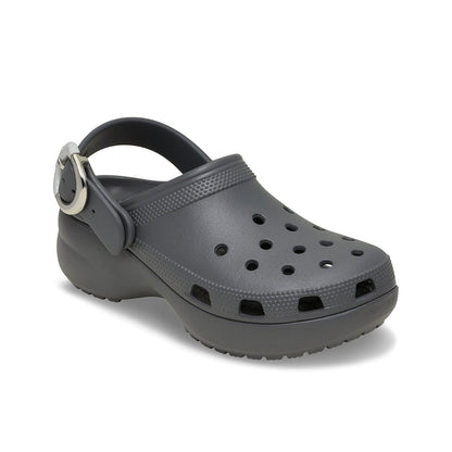 Women Classic Platform Dipped Buckle Clog